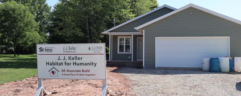 Outside view of Habitat home