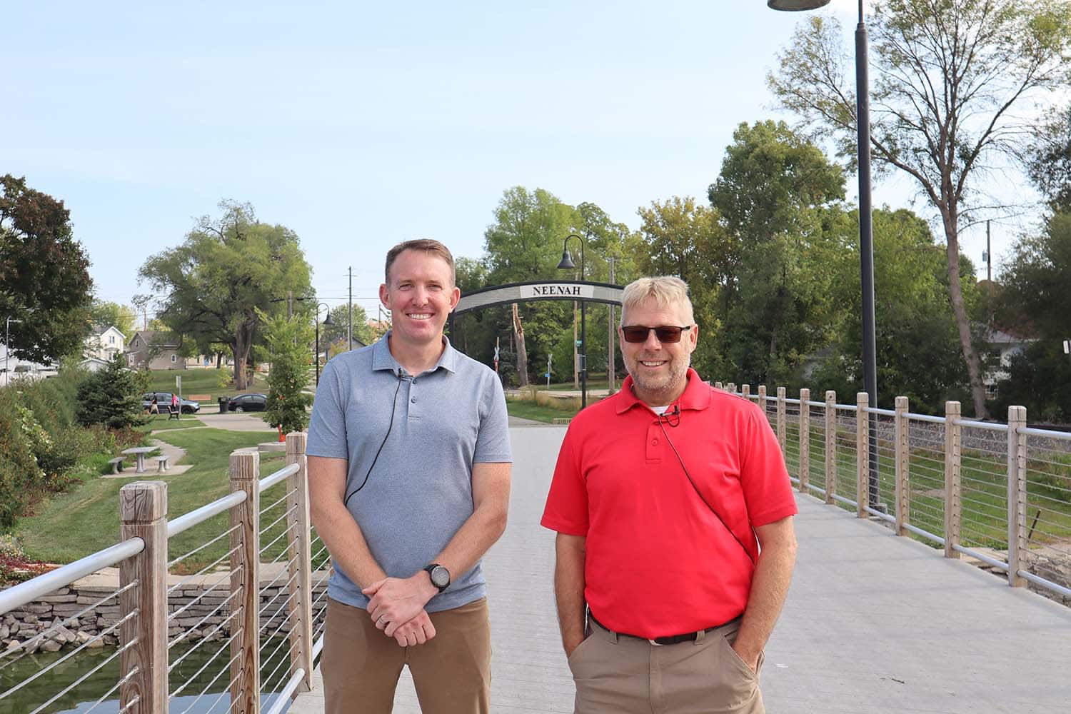 Michael Kading and Brad Schmidt at Cook Park